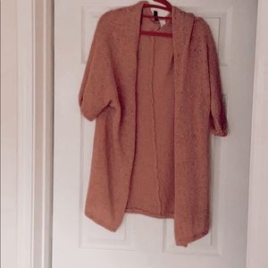H&M Quarter Sleeve Pink Cardigan